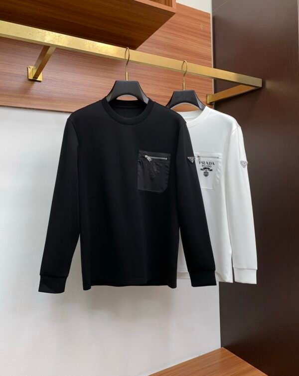 833a7a91 PRDA Crew Neck Jumper with Zip Pocket Detail