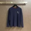 HRMS Crew Neck with Contrast Appliqué Graphic - Navy Blue