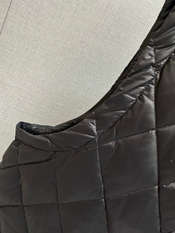 PRDA Diamond Quilted Zip Gilet - Black