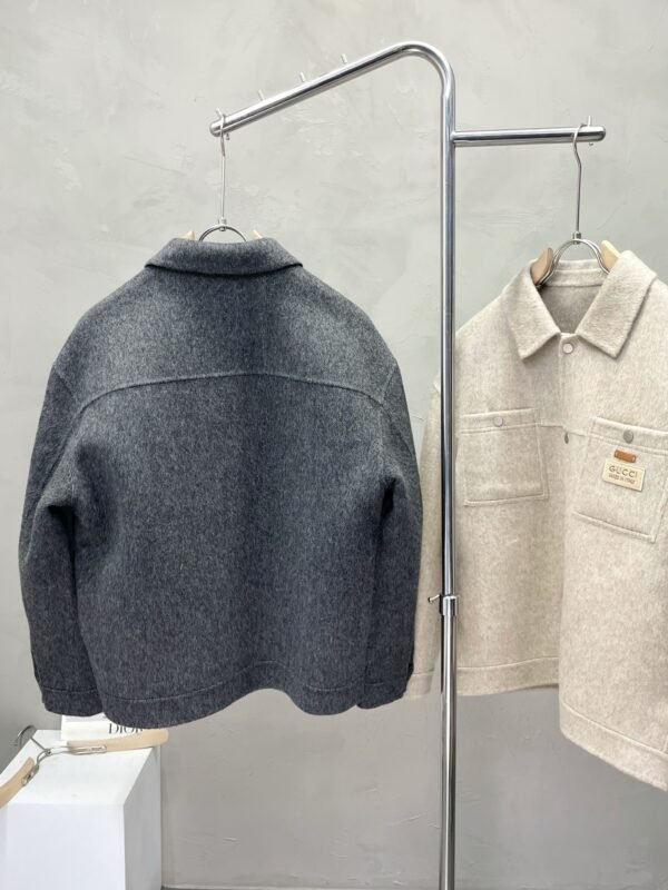 GCCI Textured Collared Button-Up Jacket