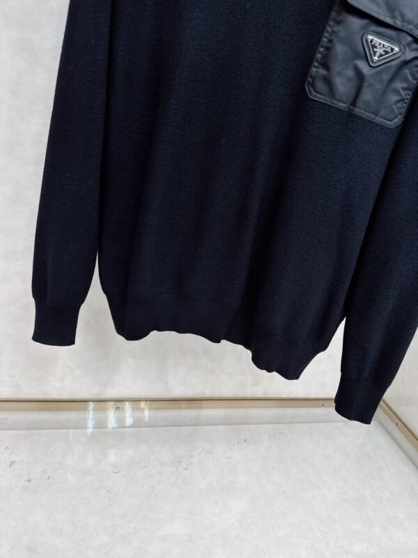 8424d663 PRDA Crew Neck Jumper with Chest Pocket - Black