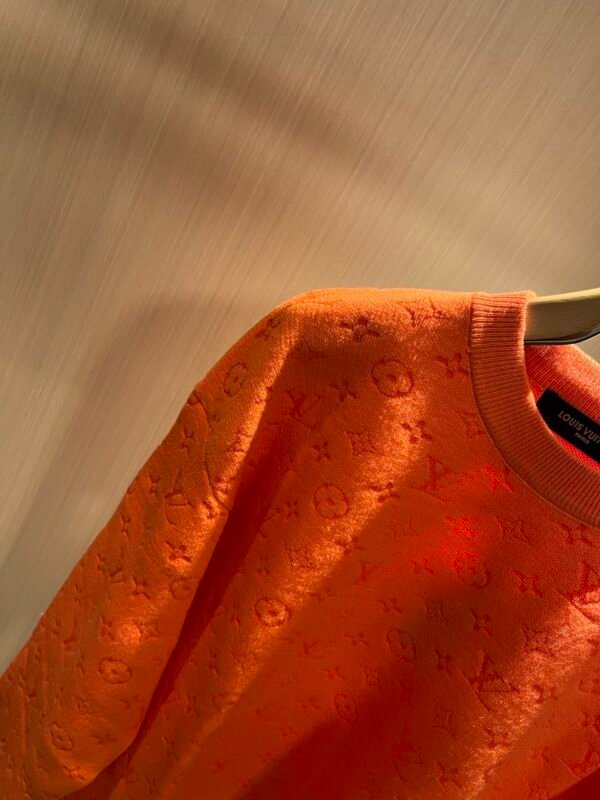 LVE Embossed Monogram Jumper – Burnt Orange
