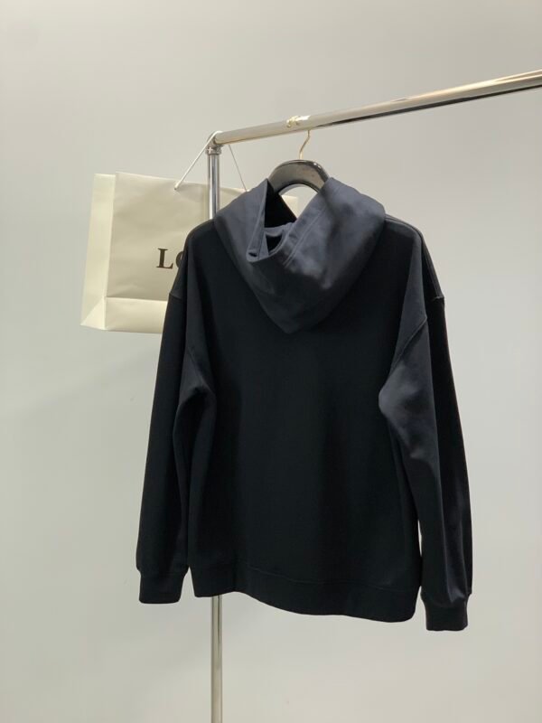 LWE Minimal Embroidered Logo Hoodie - Black