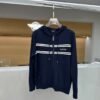 84b18d40 GCCI Stripe Zip-Up Hooded Jumper