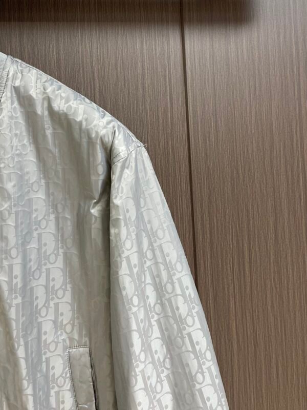 CD Monogram Zip-Up Jacket - White