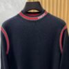 GCCI Crew Neck Jumper With Signature Stripe Trim
