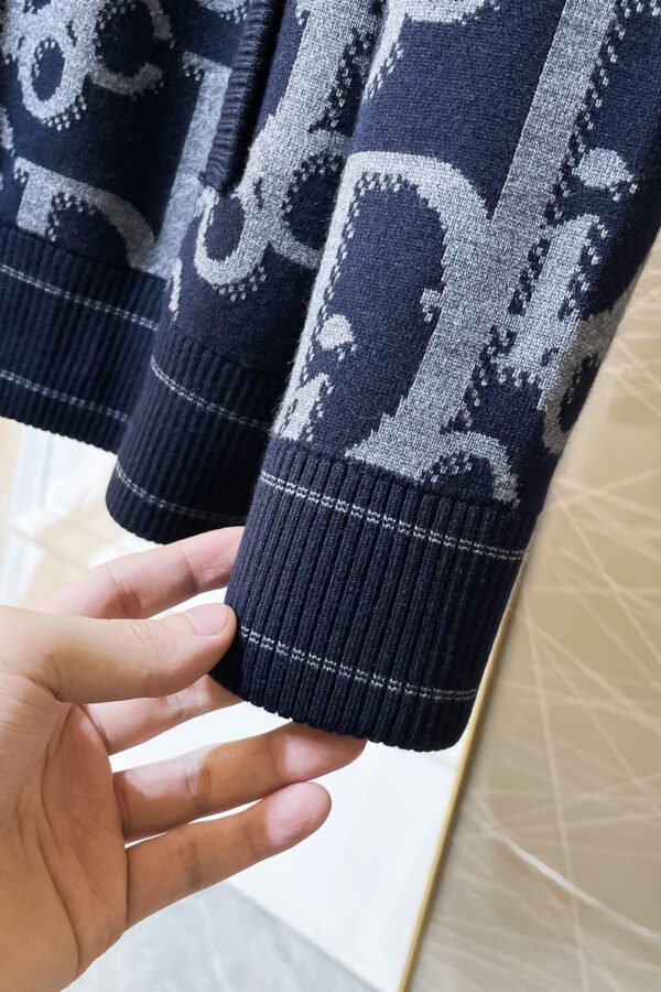 CD All-Over Monogram Zip Jacket - Navy & Grey