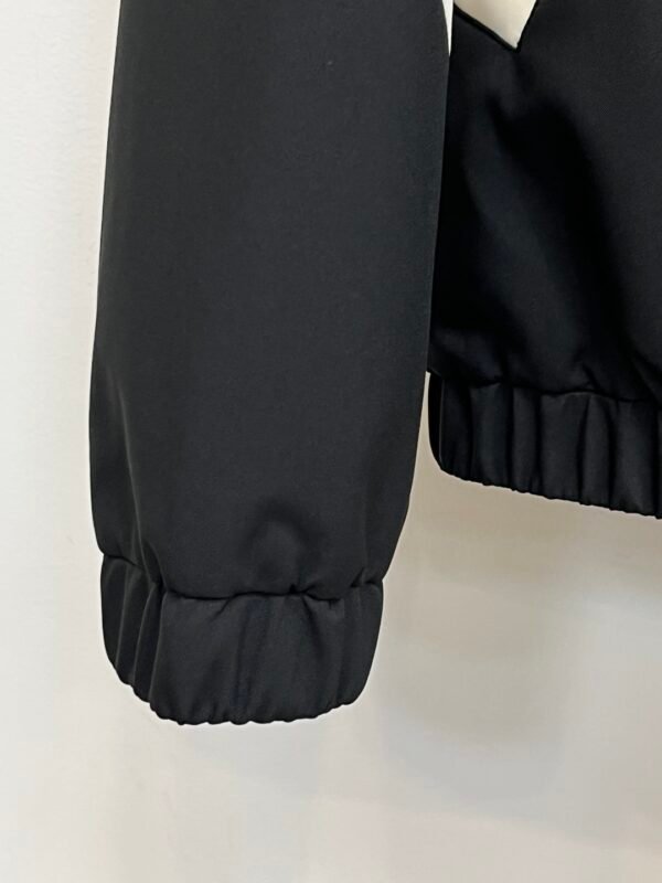 GCCI Zip-Up Jacket with Contrast Panel - Black