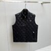 PRDA Diamond Quilted Zip Gilet - Black