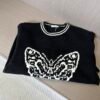 89da162f CD Graphic Butterfly Crew Neck Jumper - Black