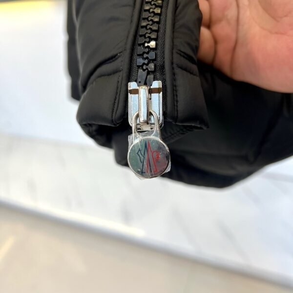 MNCLR Quilted Hooded Zip Jacket - Black