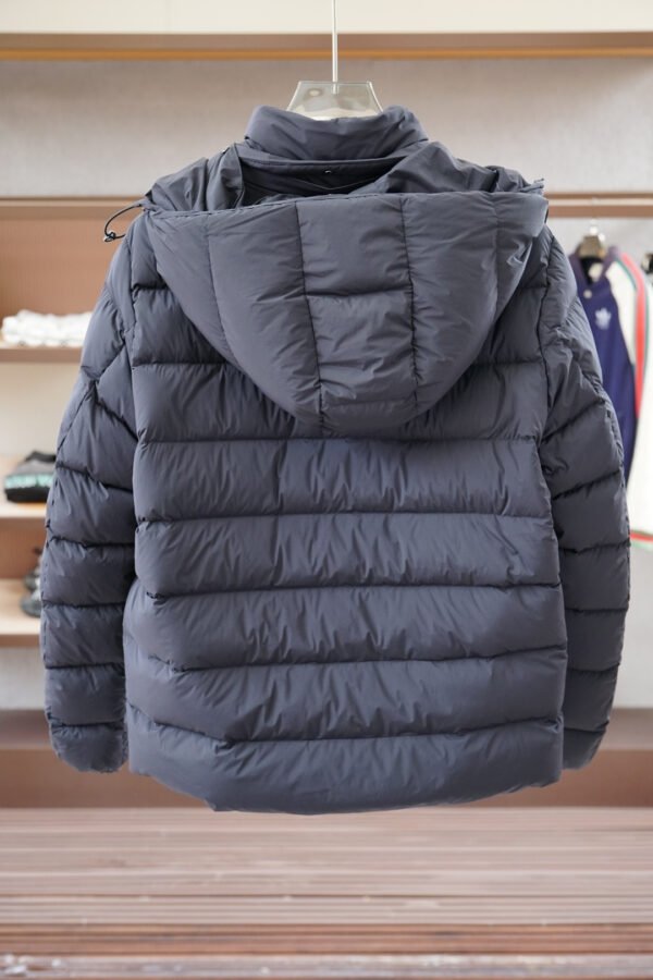 MNCLR Logo Zip Puffer Jacket - Grey