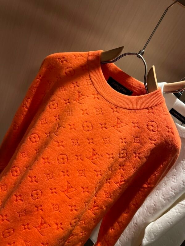 LVE Embossed Monogram Jumper – Burnt Orange