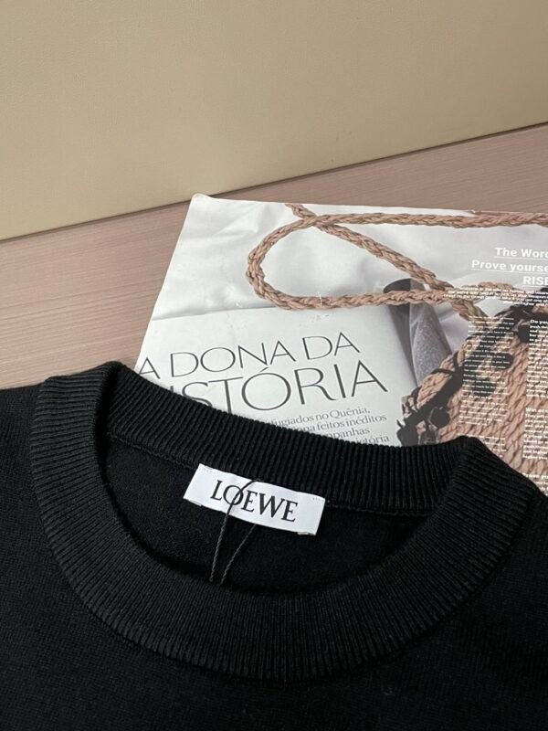 LWE Pocket Logo Crew Neck Jumper - Black