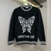 8d5b6cca CD Graphic Butterfly Crew Neck Jumper - Black