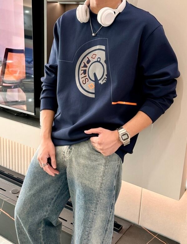 HRMS Classic Crew Neck Jumper - Navy Blue