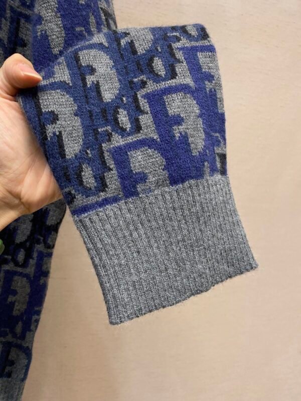 CD Knit Monogram Jumper – Grey & Navy