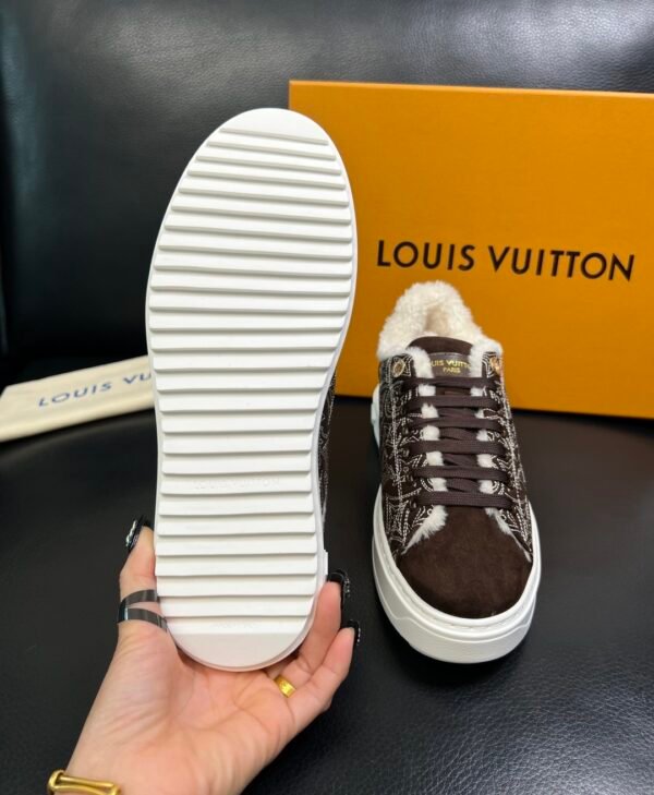 LVE Time-Out Monogram Suede Trainers - Brown