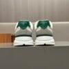 9 LVE White & Green Low-Top Trainers