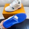 9 LVE Trainer Sneaker – White Blue Rubber Sole