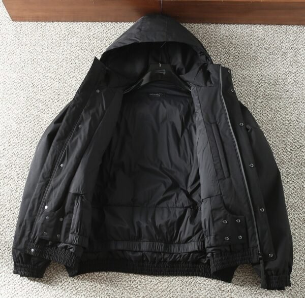 9 BLNCG Skiwear 3B Sports Logo Print Hooded Jacket - Black