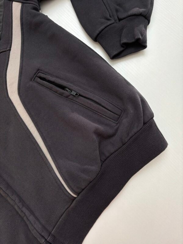 BLNCG Zip-Up Biker Hoodie - Grey