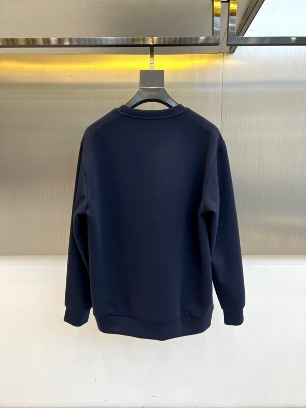 HRMS Crew Neck Jumper with Contrast Patch Detail - Navy Blue