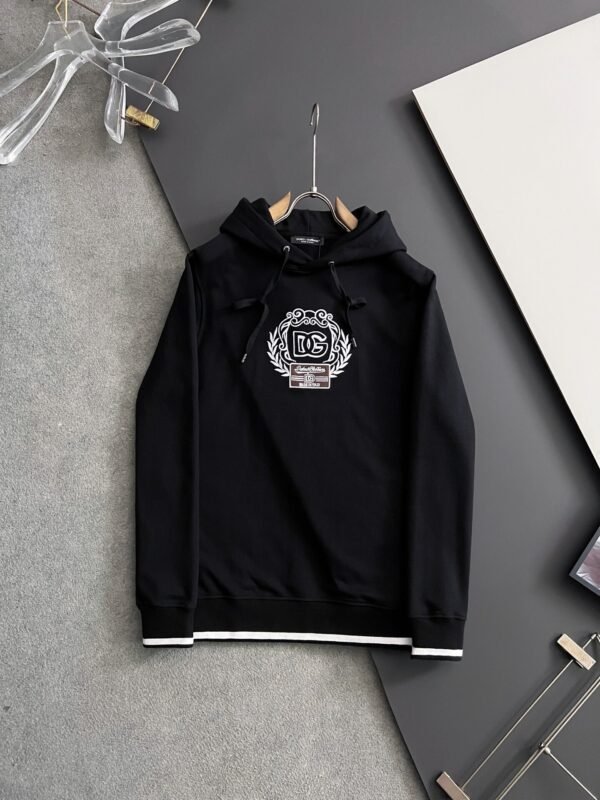 DG Embroidered Logo Hoodie - Black