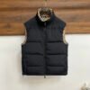 BRBY Puffer Gilet with check lining - Black