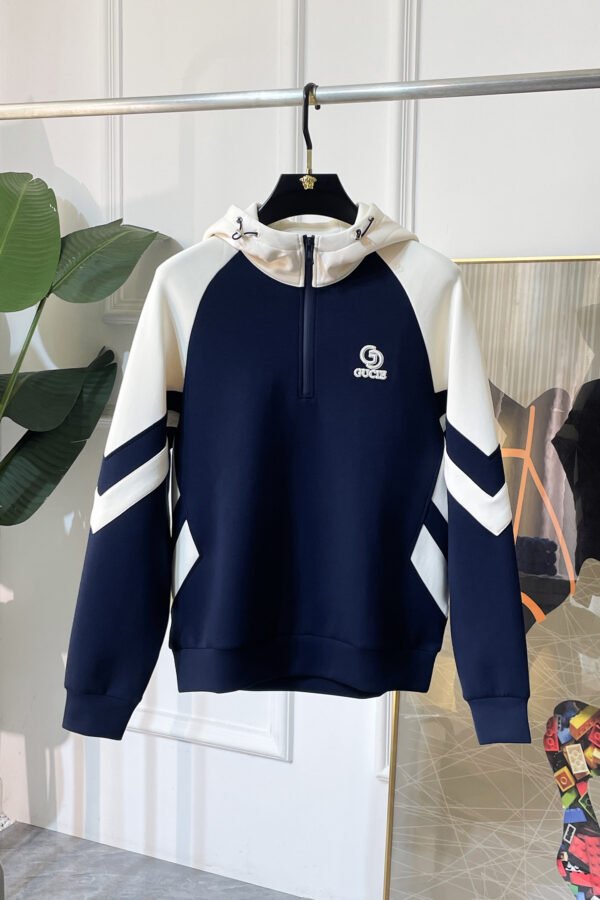 GCCI Hooded Half-Zip Jumper - Navy