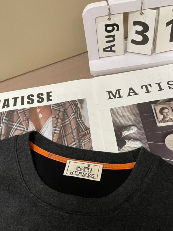 HRMS Embroidered Horse Crew Neck Jumper - Black