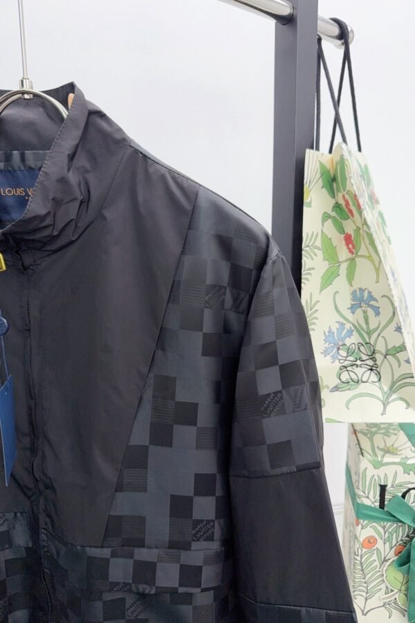 LVE Tonal Checkered Zip Jacket