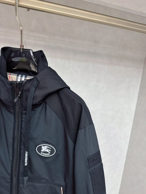 BRBY Black Hooded Jacket