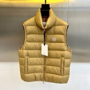 MNCLR Padded Quilted Gilet- Camel