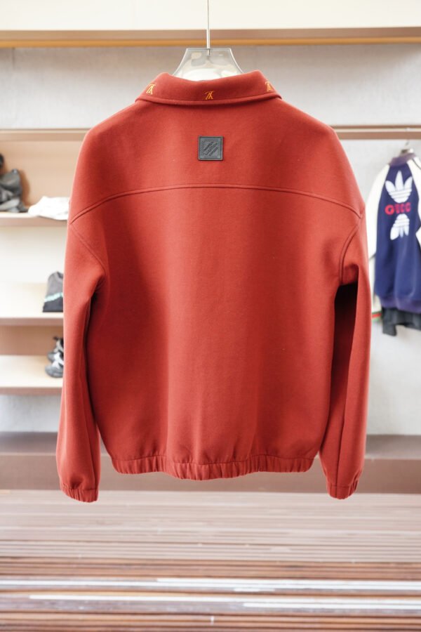 943fb68a LVE Quarter-Zip Jacket with Embroidered Detail