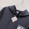 LWE Hooded Jumper with Embroidered  Checkerboard Graphic - Black