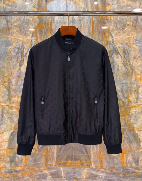 DG Subtle Monogram Zip Jacket - Black