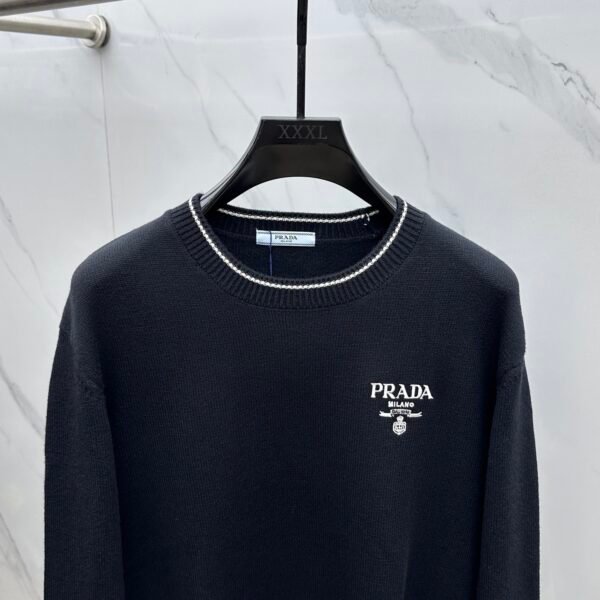 98a1e1c5 PRDA Crew Neck Jumper with Contrast Trim - Black