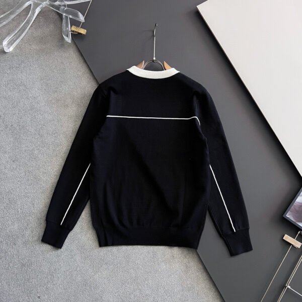 CD Crew Neck Jumper with Embroidered  Insect Motif