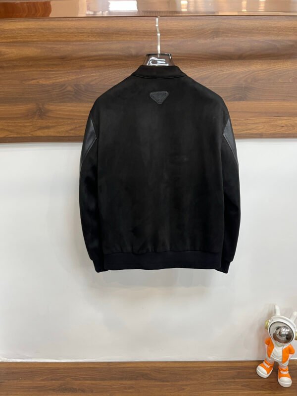 PRDA Contrast Panel Jacket with Logo Patch - Black