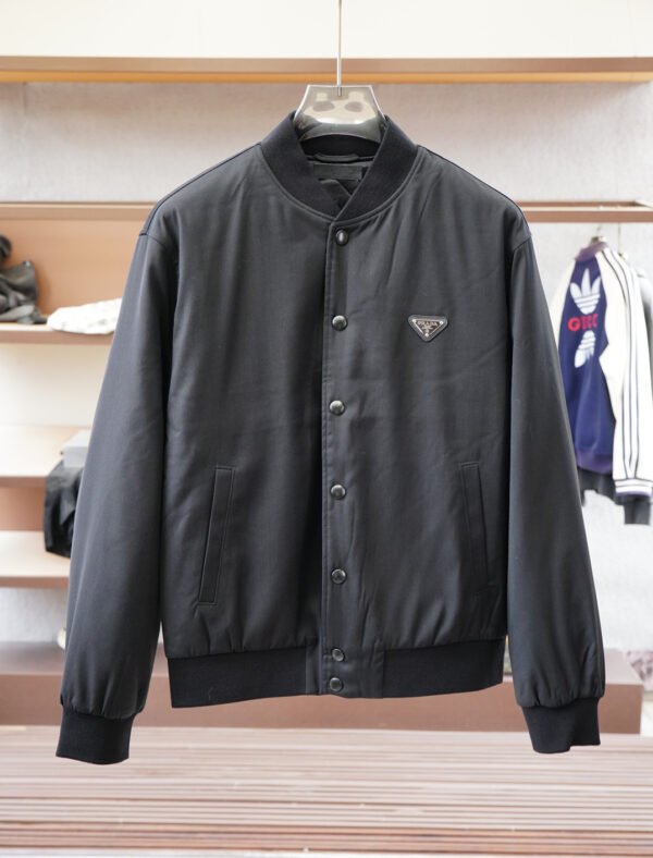 PRDA Ribbed Collar Jacket - Black