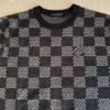LVE Check Pattern Knit Jumper – Black Grey
