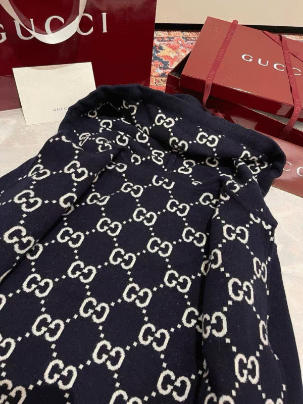 GCCI Reversible Pattern Hoodie – Navy