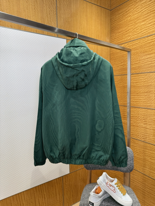 LVE Textured Hooded Jacket – Forest Green