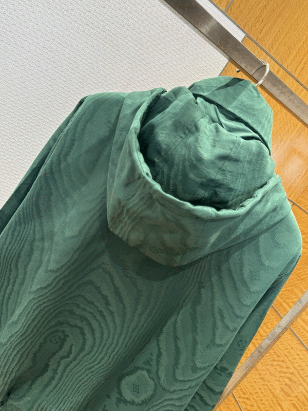 LVE Textured Hooded Jacket – Forest Green