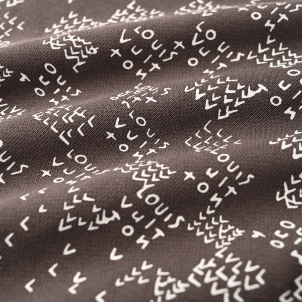 LVE Pixel Pattern Crewneck Jumper – Brown