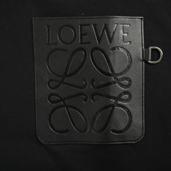 LWE Black Hoodie with Embossed Chest Patch