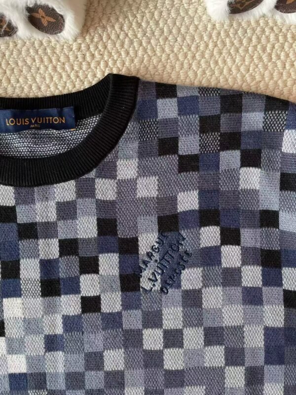 IMG_2407 LVE Pixel Check Knit Jumper – Grey & Navy