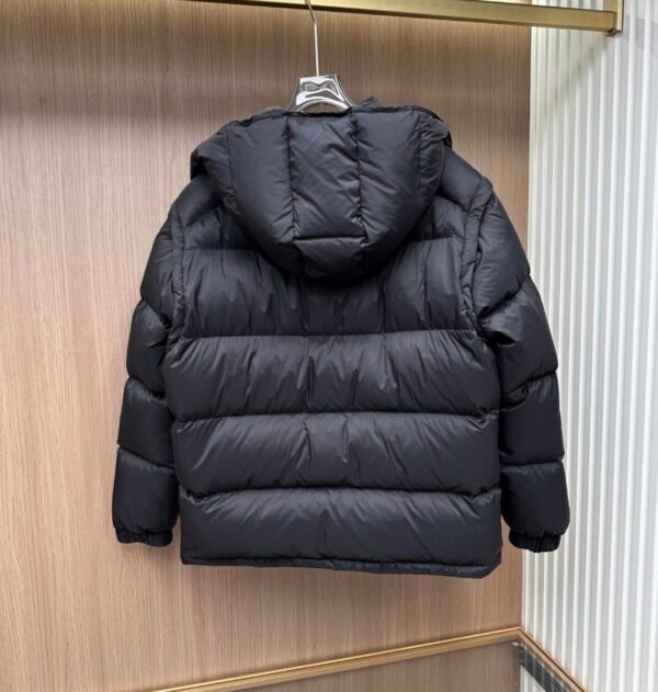 PRDA Quilted Hooded Puffer Jacket – Black