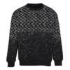 LVE Pixel Pattern Crewneck Jumper – Black